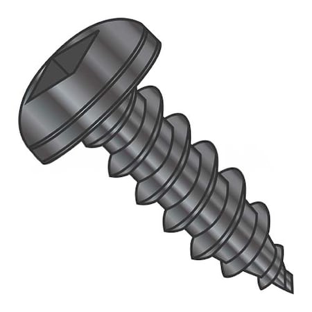 Usa Industrials Self-Drilling Screw, #14-10 x 3/4 in, Black Oxide Steel Pan Head Square Drive BULK-SCRW-14804